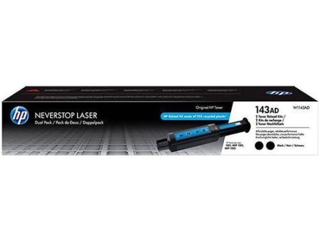 Kit 2 Recargas Toner HP 143AD - Preto Cheap