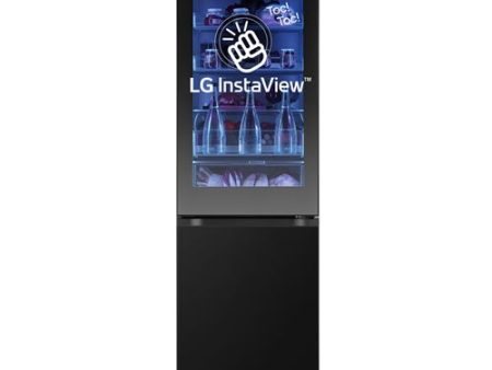 Frigorífico Combinado LG GBG7190CEV | 186x59,5x67,6 cm | 239 L | C | Preto For Sale