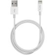 Cabo Plano Puro MFI USB para Lightning 1m - Branco For Cheap