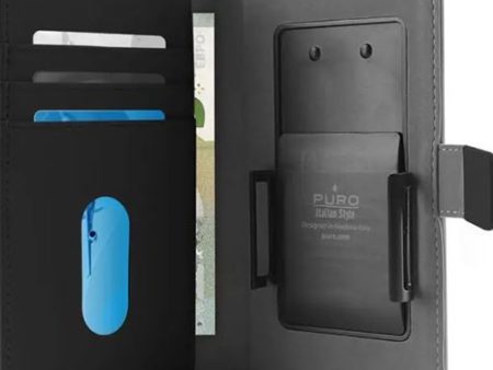 Capa Wallet em Pele Puro Smart Wallet  XXL para Smartphones 6  - Preta Online