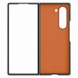 Capa Samsung em pele para Galaxy Z Fold6 - Cinza For Discount