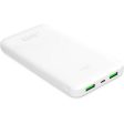 Powerbank com Fast Charging Puro White 10000 mAh + Cabo USB  USB-C 0.2m - Branco on Sale