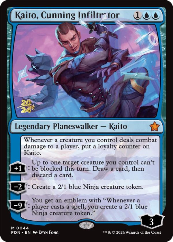 Kaito, Cunning Infiltrator [Foundations Prerelease Promos] Supply