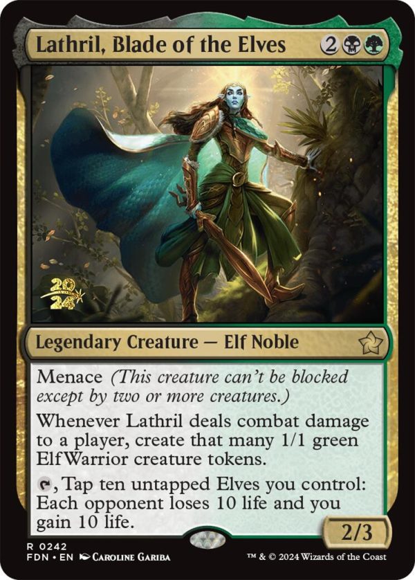 Lathril, Blade of the Elves [Foundations Prerelease Promos] on Sale