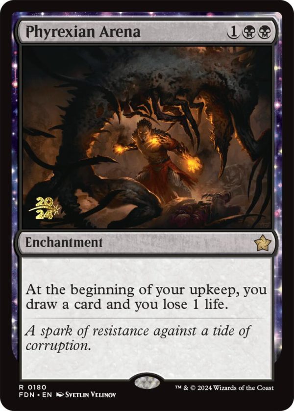 Phyrexian Arena [Foundations Prerelease Promos] For Cheap