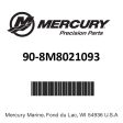 Mercury - Manual-owners - 90-8M8021093 Online Sale